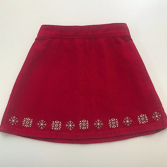 L.L. Bean Red Corduroy Skirt 3T - Picture 1 of 2